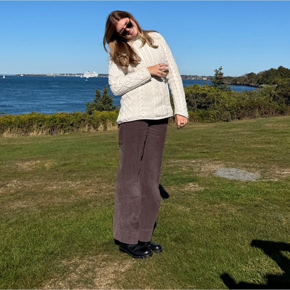 J. Crew Corduroy Wide Leg Pants Chocolate Brown - Picture 1 of 4